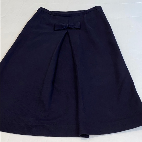 Tory Burch navy Bow skirt S - Picture 1 of 10